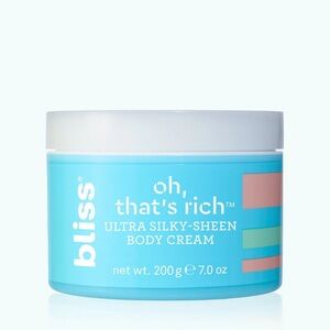 Bliss Oh That’s Rich Body Cream 7oz Ultra Silky Hydrating Moisturizer